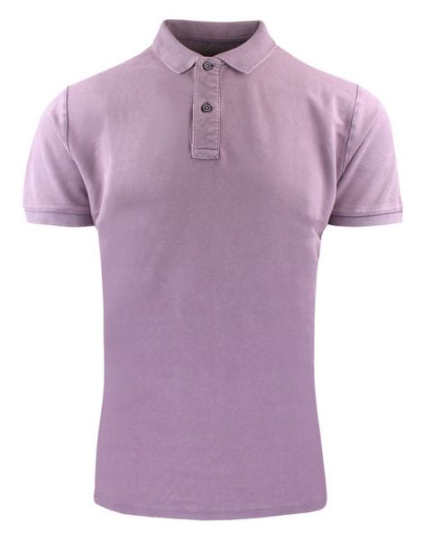 Koszulka Polo, Męska - Adriano Guinari - Zgaszony Liliowy Kolor. Koszulki polo Adriano Guinari, l, bez wzorów, z bawełny, bez kołnierzyka, bez ramiączek. Za 125.00 zł.