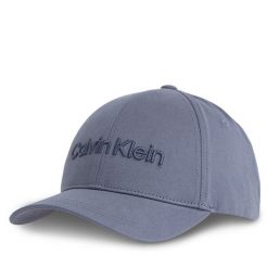 Czapka z daszkiem Calvin Klein. Niebieskie czapki z daszkiem CALVIN KLEIN, bez wzorów. Za 109.99 zł.