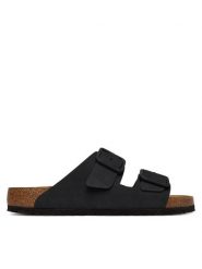 Birkenstock Klapki Arizona Wire Buckle 1031697 Czarny. Czarne klapki Birkenstock, z nubiku. Za 599.99 zł.