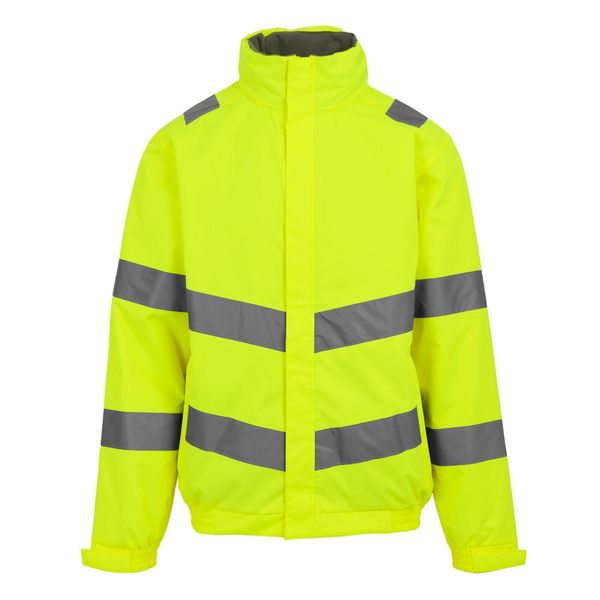 Męska Kurtka Pro Contract Dover HiVis Jacket. Żółte kurtki Regatta, m, bez wzorów, bez kaptura. Za 175.99 zł.