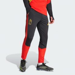 Spodnie treningowe Belgium 26 Tiro. Czarne spodnie treningowe długie Adidas, bez wzorów. Za 279.00 zł.