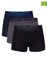 Joop! Bodywear Bokserki (3 pary) w kolorze granatowym, czarnym i szarym rozmiar: M. Czarne bokserki Joop! Bodywear, m, bez wzorów. Za 84.45 zł.