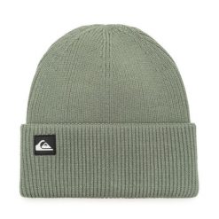 Czapka Quiksilver. Zielone czapki zimowe Quiksilver, bez wzorów. Za 59.99 zł.