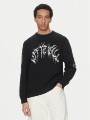 Vans Sweter Metal Arch VN000KUU Czarny Loose Fit. Czarne swetry rozpinane Vans, m, bez wzorów, z bawełny, bez kołnierzyka, bez ramiączek. Za 259.99 zł.