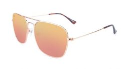 Okulary przeciwsłoneczne dla dorosłych - kategoria 3 z polaryzacją - Rose Gold /. Czerwone okulary przeciwsłoneczne KNOCKAROUND. Za 186.15 zł.