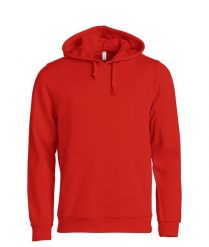 Clique Basic Hoody – Bluza z kapturem unisex, materiał anty-pill – red. Czerwone bluzy z kapturem CLIQUE, xl, bez wzorów, z bawełny, z kapturem. Za 174.92 zł.