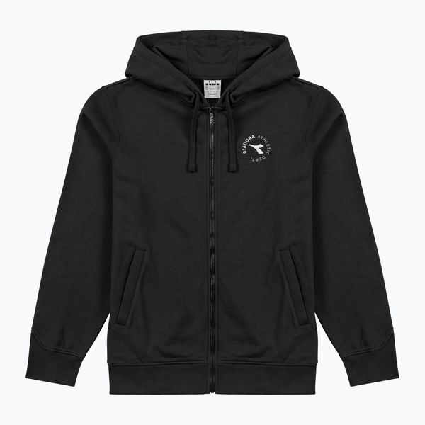 Bluza męska Diadora Hoodie FZ Essential Sport. Czarne bluzy z kapturem Diadora, m, bez wzorów, z bawełny, z kapturem. Za 169.99 zł.