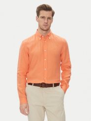 BOSS Koszula H-Roan-Bd-E-C1-243 50520283 Pomarańczowy Slim Fit. Brązowe koszule Boss, m, bez wzorów, ze lnu, bez kołnierzyka, bez ramiączek. Za 439.99 zł.