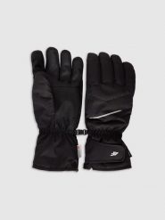 4F Rękawiczki narciarskie Thinsulate męskie - czarne S. Czarne rękawiczki 4F, na zimę, bez wzorów, z materiału. Za 149.99 zł.