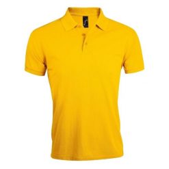 Męska Koszulka Polo Prime. Żółte koszulki polo SOL'S, m, bez wzorów, bez kołnierzyka, bez ramiączek, do biegania. Za 117.99 zł.