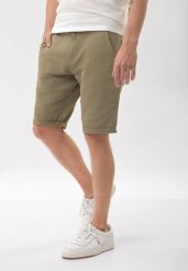 Lniane szorty, Regular Fit, P-GOUDS. Szorty Volcano, m, bez wzorów, z bawełny, klasyczne, z standardowym stanem. Za 159.99 zł.