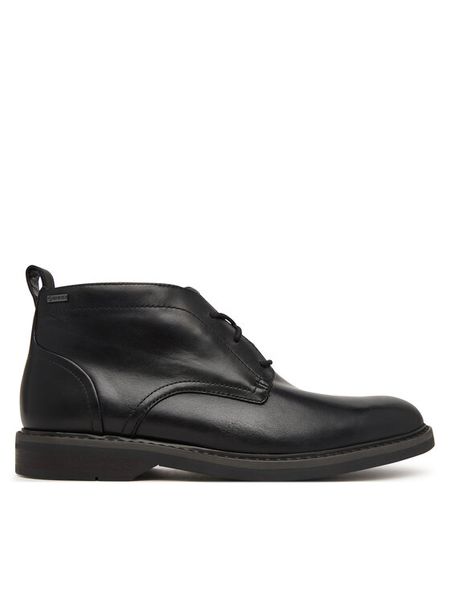 Clarks Trzewiki Aldwin Mid GTX GORE-TEX 26183249 Czarny. Czarne botki sznurowane Clarks, bez wzorów, z gore-texu, bez obcasa, bez zapięcia. Za 649.99 zł.