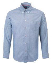 Koszula Weekendowa - Pako Jeans - Lekko Taliowana - Błękitna. Niebieskie koszule Pako Jeans, l, bez wzorów, z bawełny, bez kołnierzyka, bez ramiączek. Za 169.00 zł.