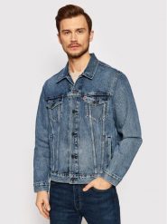 Levi's® Kurtka jeansowa Trucker 72334-0574 Niebieski Regular Fit. Niebieskie kurtki m, bez wzorów, z bawełny, bez kaptura. Za 429.99 zł.