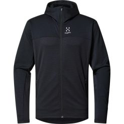 Bluza z kapturem męska Lark Mid Hood. Czarne bluzy Haglöfs, m, bez wzorów, z kapturem. Za 560.00 zł.