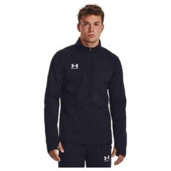 Bluza piłkarska męska Under Armour Challenger Midlayer. Czarne bluzy Under Armour, m, bez wzorów, bez kaptura. Za 149.99 zł.