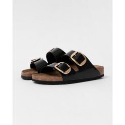 Klapki unisex Birkenstock Arizona Big Buckle. Czarne klapki Birkenstock, z materiału. Za 758.00 zł.