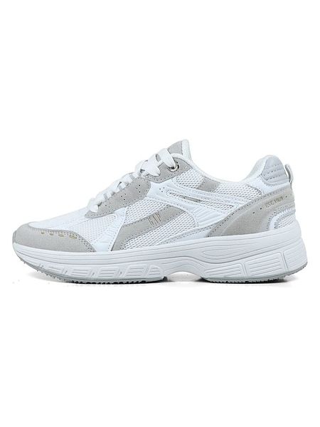 GAP Sneakersy "Sunset CLS" w kolorze biało-szarobrązowym rozmiar: 45. Białe buty sportowe casual GAP, bez wzorów, z materiału, bez zapięcia. Za 157.32 zł.