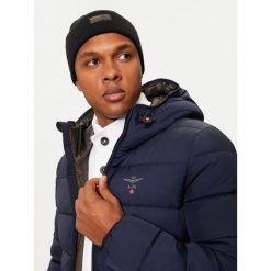 Czapka Aeronautica Militare. Czarne czapki zimowe Aeronautica Militare, bez wzorów. Za 179.99 zł.