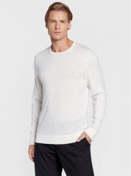 Calvin Klein Sweter Superior K10K109474 Biały Regular Fit. Białe swetry rozpinane CALVIN KLEIN, m, bez wzorów, z wełny, bez kołnierzyka, bez ramiączek. Za 289.99 zł.