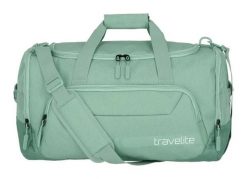 Torba sportowo-podróżna Kick Off M 45 L dla dorosłych unisex. Zielone torby na ramię TRAVELITE, bez wzorów, z materiału, na ramię, bez dodatków. Za 176.49 zł.