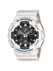 G-Shock Zegarek GA-100B-7AER Biały. Białe zegarki G-Shock. Za 449.99 zł.