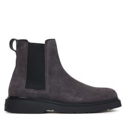 Sztyblety Calvin Klein. Brązowe botki sznurowane CALVIN KLEIN, bez wzorów, bez obcasa, bez zapięcia. Za 649.99 zł.