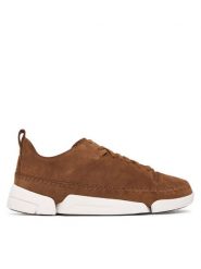 Clarks Sneakersy Trigenic2Flex 26329538 Brązowy. Brązowe buty sportowe casual Clarks, bez wzorów, z nubiku, bez zapięcia. Za 519.99 zł.