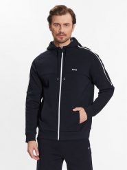 Boss Bluza 50492773 Granatowy Regular Fit. Niebieskie bluzy Boss, m, bez wzorów, z bawełny, bez kaptura. Za 429.99 zł.