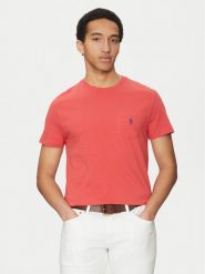 Polo Ralph Lauren T-Shirt 710704248001 Czerwony Regular Fit. Czerwone koszulki polo Polo Ralph Lauren, m, bez wzorów, z bawełny, bez kołnierzyka, bez ramiączek. Za 209.99 zł.