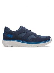 Clarks Skórzane sneakersy "Chart Lite" w kolorze granatowym rozmiar: 40. Niebieskie buty sportowe casual Clarks, bez wzorów, ze skóry, bez zapięcia. Za 254.95 zł.