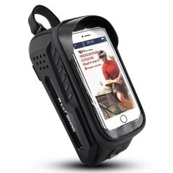 Twarda torba na ramię na rurę górną roweru szosowego MTB 2L. Czarne torby na ramię WEST BIKING, bez wzorów, z materiału, na ramię, bez dodatków. Za 111.32 zł.