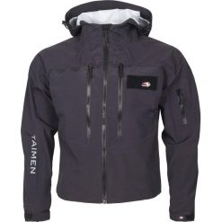 Kurtka wędkarska do brodzenia Taimen Tuul. Czarne kurtki TAIMEN, l, bez wzorów, bez kaptura. Za 599.99 zł.