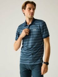 Regatta Funkcyjna koszulka polo "Kildra" w kolorze granatowym rozmiar: 3XL. Niebieskie koszulki polo Regatta, xl, bez wzorów, z materiału, bez kołnierzyka, bez ramiączek. Za 56.79 zł.