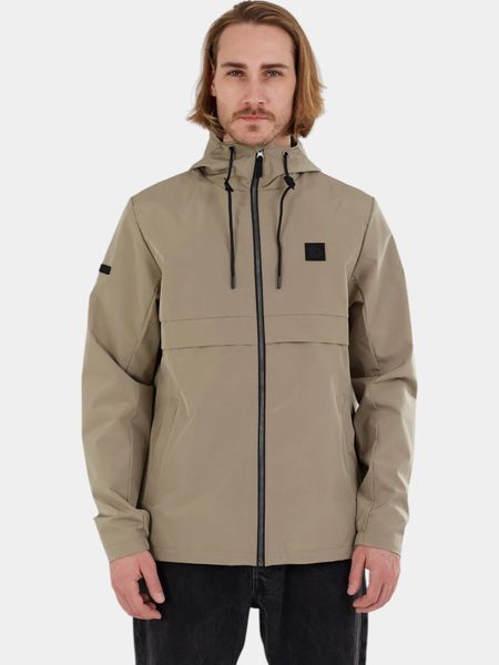 Kurtka przejściowa męska Fundango Clayton. Brązowe kurtki Fundango, m, z aplikacjami, z materiału, bez kaptura. Za 399.00 zł.