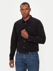Guess Koszula M4YH35 WGCF1 Czarny Slim Fit. Czarne koszule Guess, m, z aplikacjami, z bawełny, bez kołnierzyka, bez ramiączek. Za 329.99 zł.