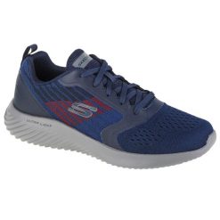 Buty sportowe Sneakersy męskie, Skechers Bounder Verkona. Czarne buty sportowe casual Skechers, bez wzorów, bez zapięcia. Za 299.99 zł.