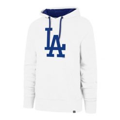 Bluza z kapturem Los Angeles Dodgers MLB. Białe bluzy z kapturem 47 Brand, m, bez wzorów, z materiału, z kapturem. Za 356.00 zł.