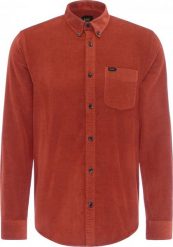 LEE BUTTON DOWN MĘSKA KOSZULA REGULAR RED OCHRE L880MROE 112123271. Brązowe koszule Lee, l, bez wzorów, bez kołnierzyka, bez ramiączek. Za 129.99 zł.