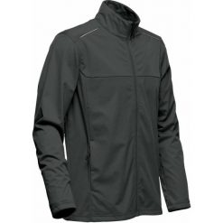 Lekka Męska Kurtka Softshellowa Greenwich. Niebieskie kurtki STORMTECH, m, bez wzorów, bez kaptura. Za 259.99 zł.