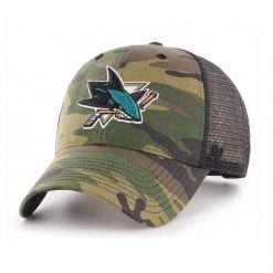 Czapka z daszkiem 47 Brand NHL San Jose Sharks Trucker - H-CBRAN22GWP-CM. Zielone czapki z daszkiem 47 Brand, bez wzorów. Za 99.00 zł.