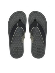 Skechers Japonki Tantric-Copano 205097/BLK Czarny. Czarne japonki Skechers, bez wzorów, ze skóry. Za 129.99 zł.