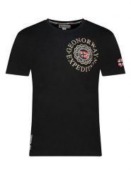 Geographical Norway Koszulka "Jeganto" w kolorze czarnym rozmiar: M. Czarne bezrękawniki Geographical Norway, m, bez wzorów, z bawełny, bez kołnierzyka, bez ramiączek. Za 57.06 zł.