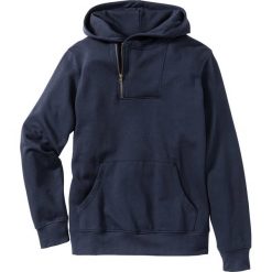 Bluza z kapturem Slim Fit bonprix ciemnoniebieski. Bluzy z kapturem marki bonprix, m, z kapturem. Za 99.99 zł.