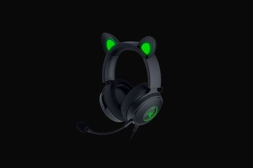 Razer Wired, Nauszne, Czarny, Zestaw słuchawkowy do gier, Kraken V2 Pro, Kitty Edition. Czarne słuchawki dla graczy No name. Za 569.99 zł.
