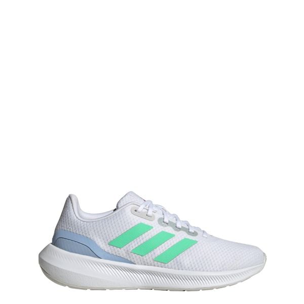 Buty Runfalcon 3.0. Białe buty do biegania Adidas, bez wzorów, z materiału, bez zapięcia, do biegania. Za 246.95 zł.