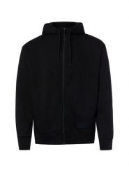 BOSS Green kurtka z kapturem Mężczyźni Bawełna czarny, L. Czarne kurtki BOSS Green, l, bez wzorów, z bawełny, z kapturem. Za 749.95 zł.