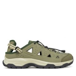 Sandały Salomon. Zielone sandały Salomon, bez zapięcia. Za 419.99 zł.