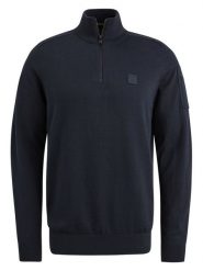 PME Legend Sweter w kolorze granatowym rozmiar: XL. Niebieskie swetry nierozpinane PME Legend, xl, bez wzorów, z bawełny, bez kołnierzyka, bez ramiączek. Za 252.45 zł.