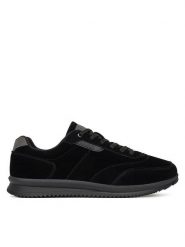 Lanetti Sneakersy S25C089A-1 Czarny. Czarne buty sportowe casual Lanetti, bez wzorów, z materiału, bez zapięcia. Za 149.99 zł.